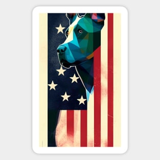 Pitbulls And Stars Sticker